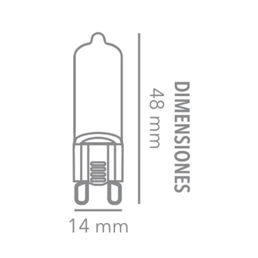 TECNOLITE FOCO CACAHUATE G9 2W 127VAC 3000K 230LM