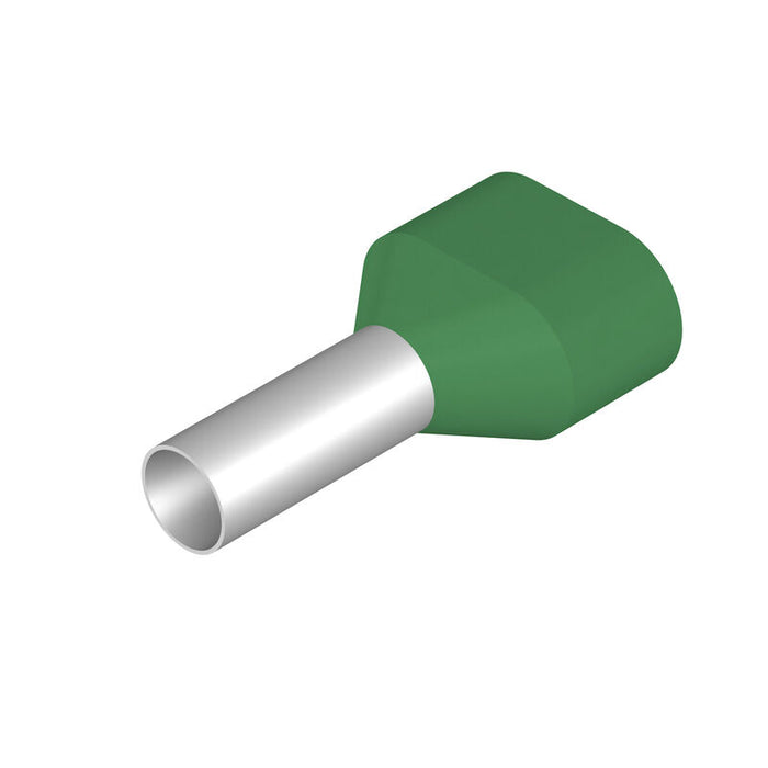 WEIDMULLER PUNTERA DOBLE 10AWG VERDE 12mm
