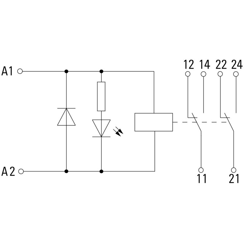 WEIDMULLER RELEVADOR COMPLETO RCIKIT 24VDC 2CO LED