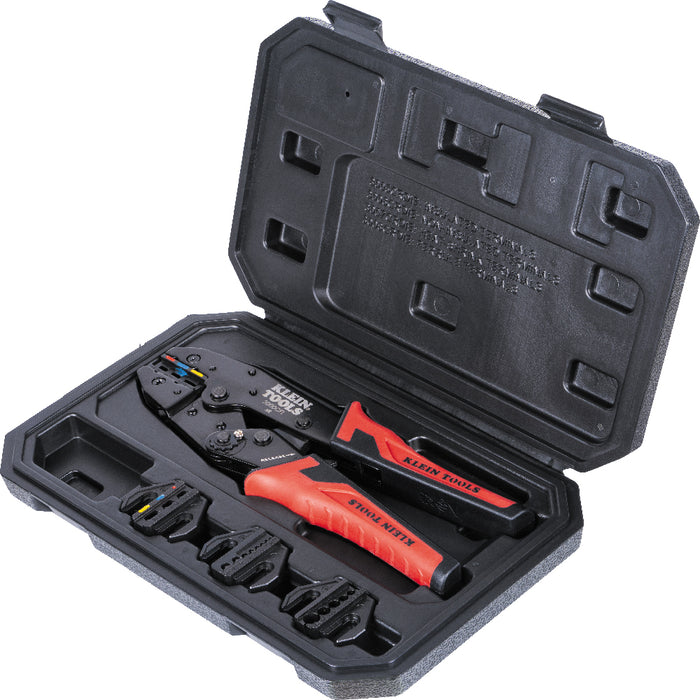 KLEIN PINZA PONCHADORA MULTITERMINAL 22-10AWG MATRICES INTERCAMBI