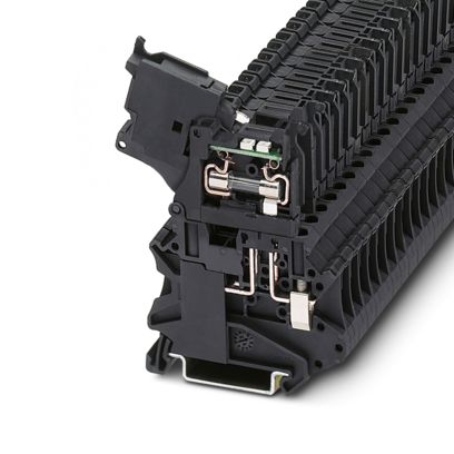 PHOENIX CONTACT CLEMA PORTAFUSIBLE NEGRA C/LED 24VUC P/FUS 5X20