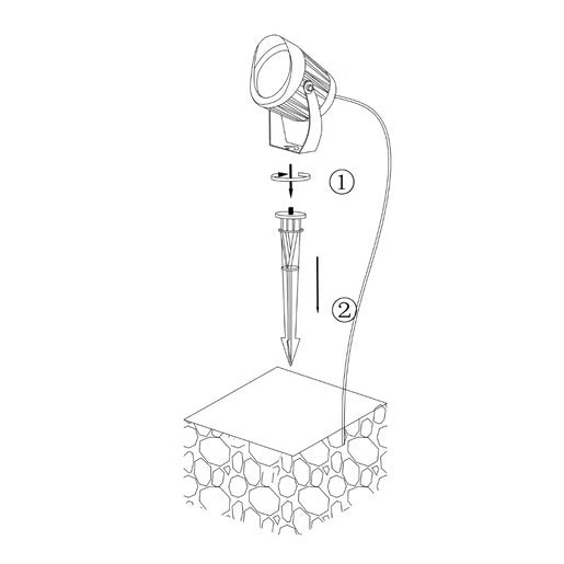 TECNOLITE EXTERIOR ACENTO LED 30W 100-240V 3000K