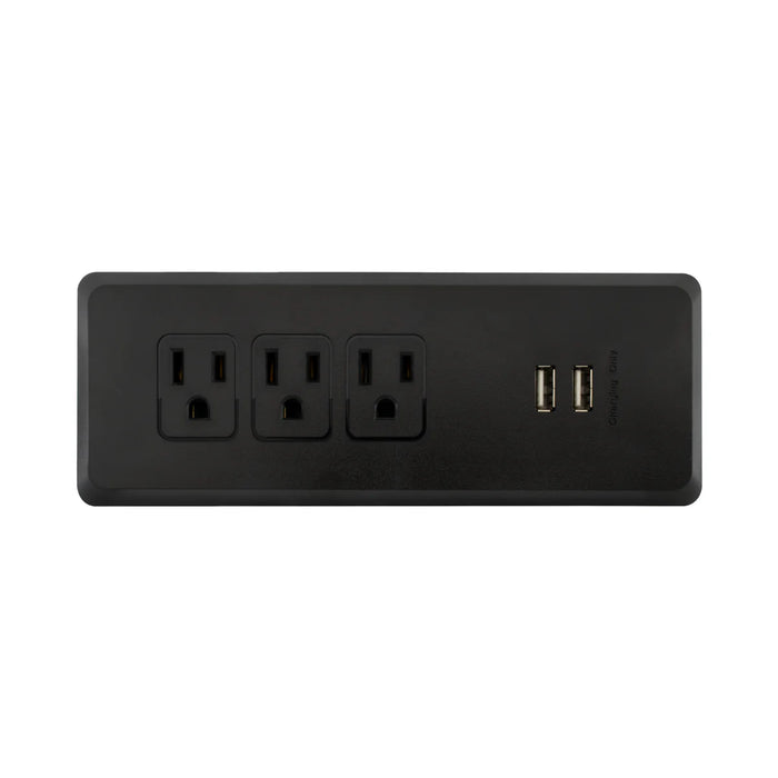 ESTEVEZ MULTIFUNCIONAL CONTACTO PARA MESA COLOR NEGRO 3X2P+T Y 2X