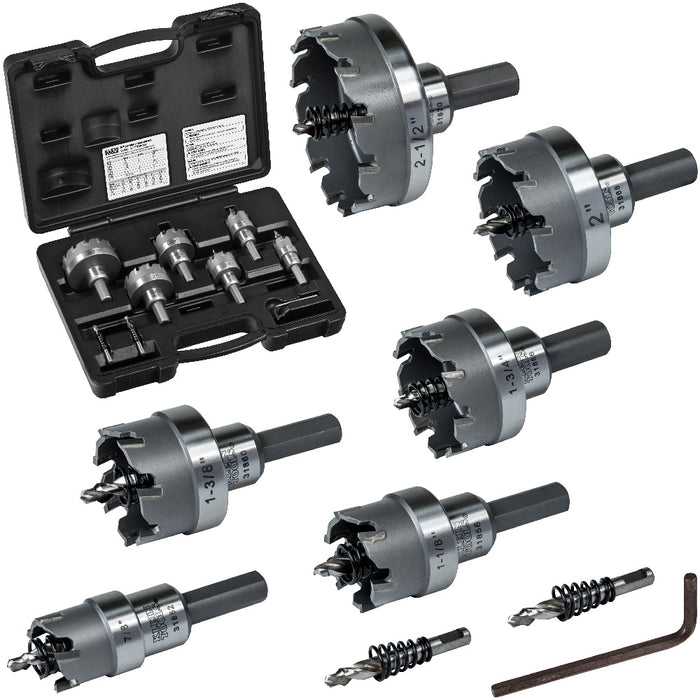 KLEIN JGO 8 SACABOCADOS DE CARBURO