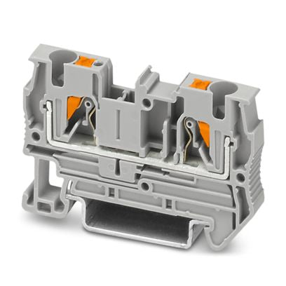 PHOENIX CONTACT CLEMA PUSH IN GRIS 1 NIVEL 4mm 24-10AWG 38A PT 4