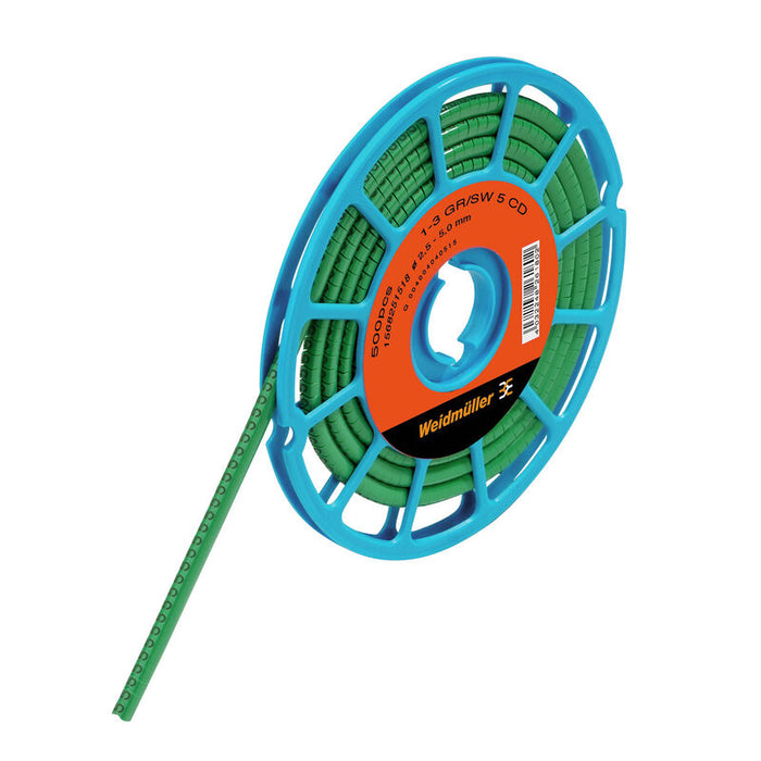 WEIDMULLER MARCACABLE RL 500PZ 10-18 AWG CLI C 1-3 GN/SW 5 CD