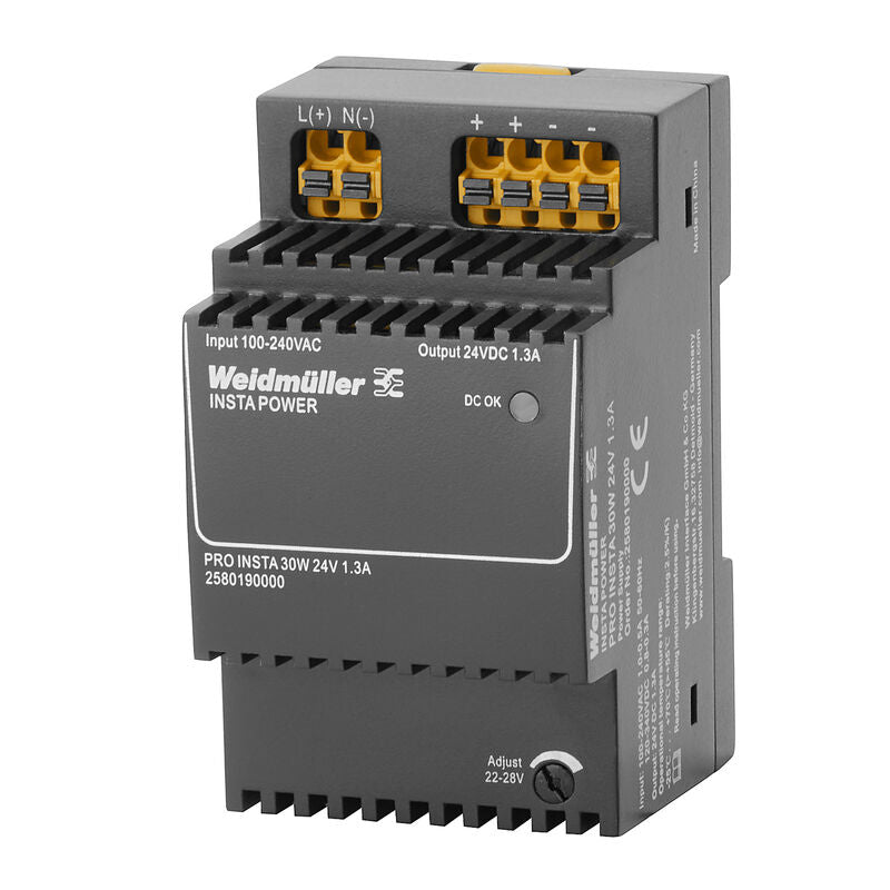WEIDMULLER FUENTE PRO INSTA 1F 110-240VAC SAL 24VDC 1.3A