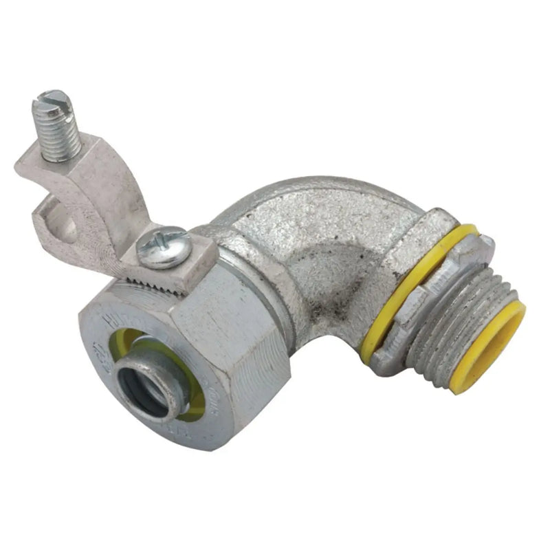 HUBBELL CONECTOR CURVO 3/4" C/TIERRA