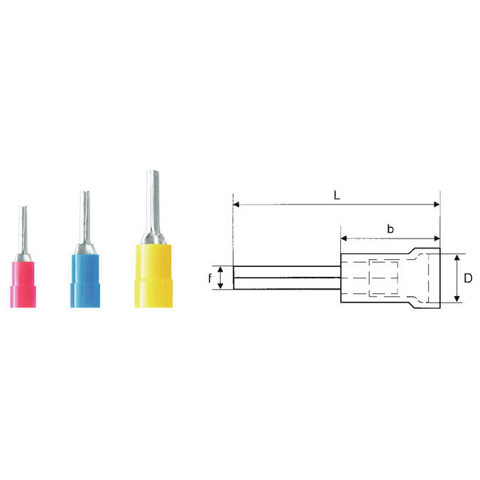 WEIDMULLER LIP 15R12 V PUNTA ESPADA (100PZ)