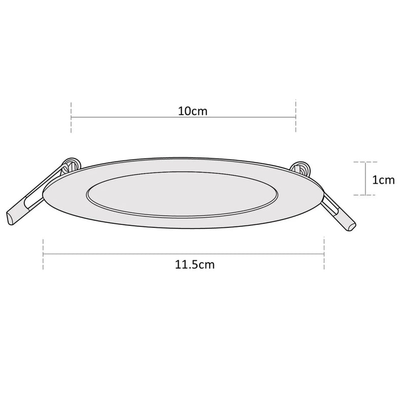 ESTEVEZ FLAT ECO 5 PG 6W LED LUZ CALIDA DOWNLIGHT BLANCO