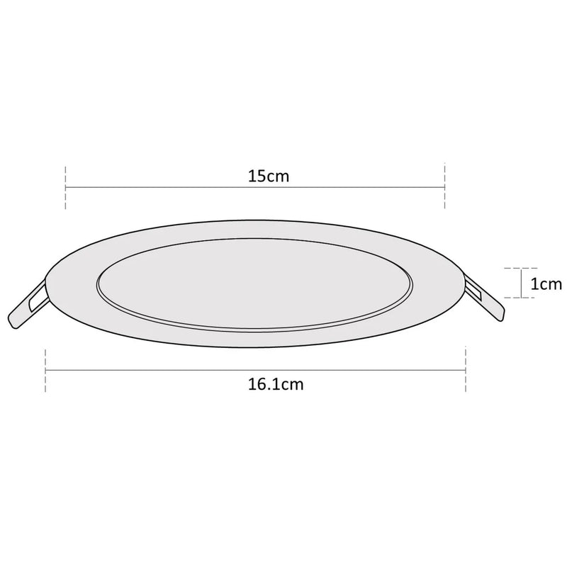 ESTEVEZ FLAT ECO 6 PG 12W LED LUZ NEUTRA DOWNLIGHT BLANCO