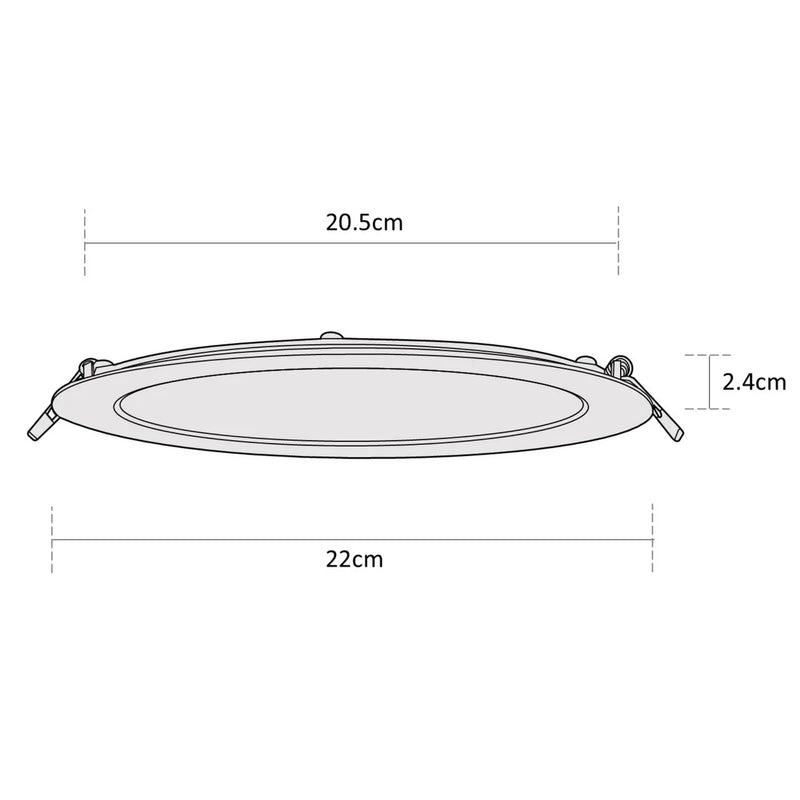 ESTEVEZ FLAT CCT 8 PG 18W LED CCT DOWNLIGHT BLANCO