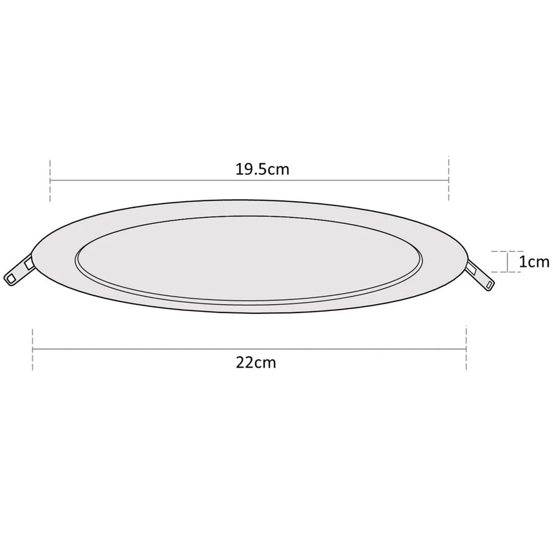 ESTEVEZ FLAT ECO 8 PG 18W LED LUZ FRIA DOWNLIGHT BLANCO