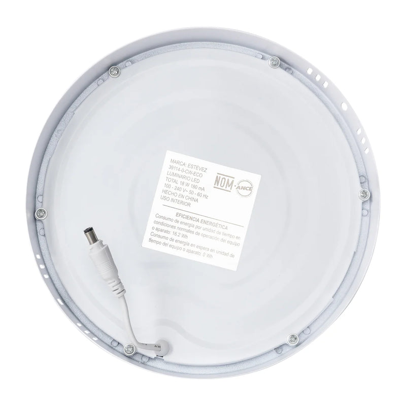 ESTEVEZ DRUM ECO 8 PG 18W LED LUZ FRIA CEILING LIGHT BLANCO