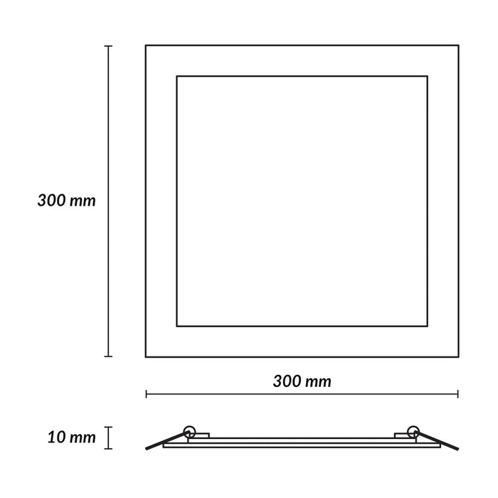 ESTEVEZ FLAT SQUARE ECO 24W LED LUZ FRIA DOWNLIGHT BLANCO
