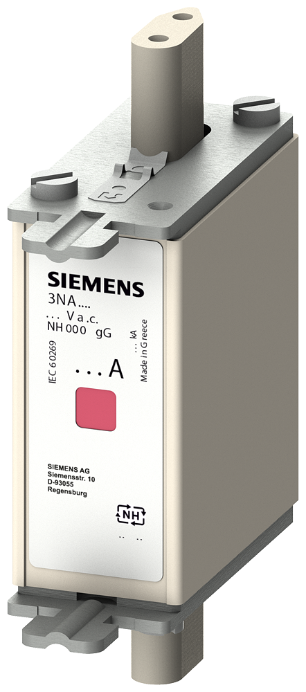 SIEMENS FUSIBLE NH000 50A gG 500VAC 250VDC C/INDIC