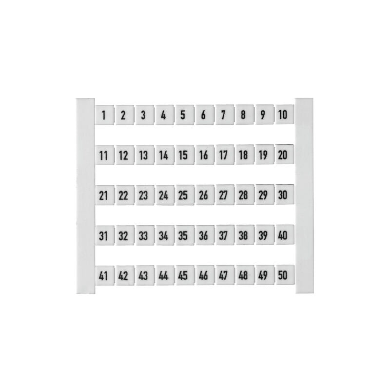WEIDMULLER PLANILLA ETIQUETAS DEK 5 1-50 HORIZONTAL (50 etiq)