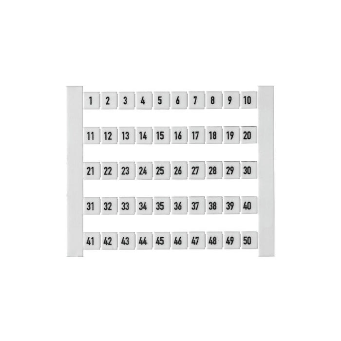 WEIDMULLER PLANILLA ETIQUETAS DEK 5 1-50 HORIZONTAL (50 etiq)