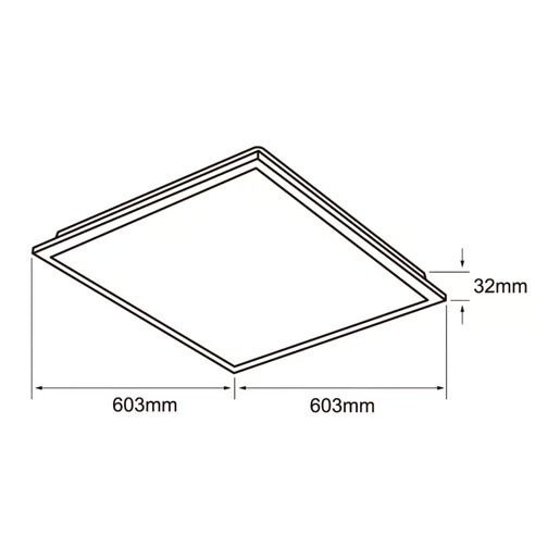 TECNOLITE INT OFFICE EMP LED 40W 100-240V 4000K 3800LM