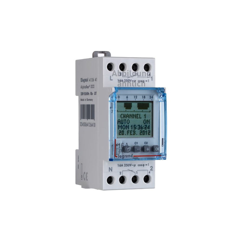 BTI INT HORARIO DIGITAL ALPHAREX1 CANAL 1NA/NC 16A 120V  PILA DE