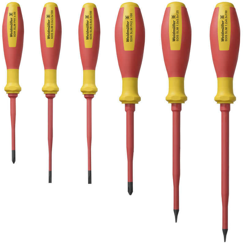WEIDMULLER JUEGO DE 6 DESARMADORES SIMLINE