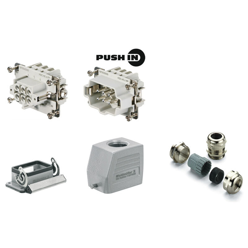 WEIDMULLER TOMACORRIENTE SAL SUP PUSHIN HDC KIT HE-P 06.11