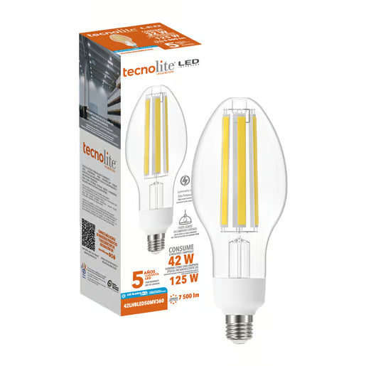 TECNOLITE FOCO HP 42W 50K 277V 5000LM E27 226MM T