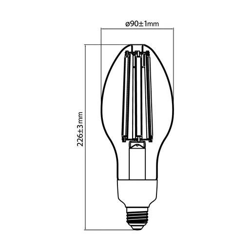 TECNOLITE FOCO HP 42W 50K 277V 5000LM E27 226MM T