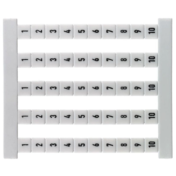 WEIDMULLER PLANILLA ETIQUETAS DEK 5 1-10 VERTICAL (50 etiq)