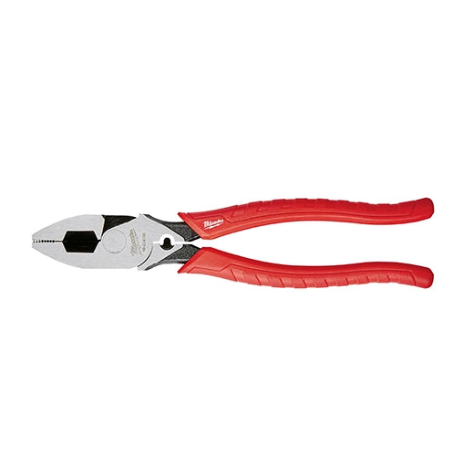 MILWAUKEE PINZAS DE ELECTRICISTA 9 CON CRIMPADORA DE HIERRO MANGO MOLDEADO