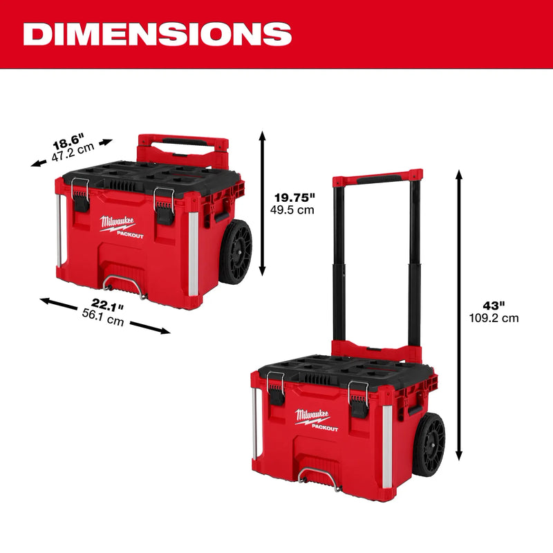 MILWAUKEE CAJA DE HERRAMIENTA RODANTE PACKOUTT
