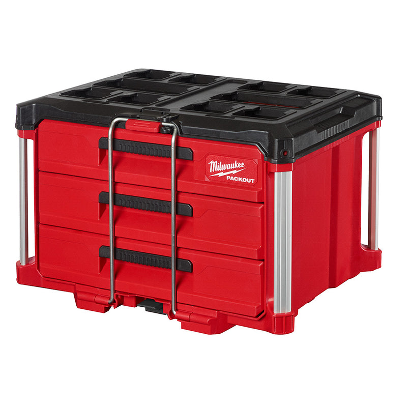 MILWAUKEE CAJA DE HERRAMIENTAS PACKOUT 3 CAJONES