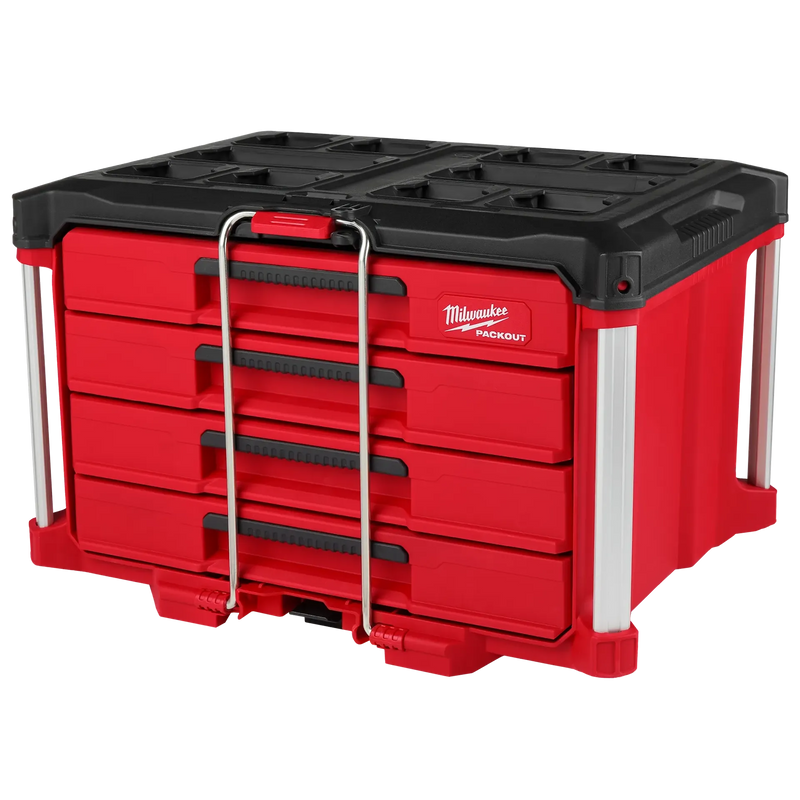 MILWAUKEE CAJA DE HERRAMIENTAS CON 4 CAJONES PACKOUT