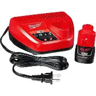MILWAUKEE BATERIA COMPACTA REDLITHIUMT 2.0 Y CARGADOR M12T