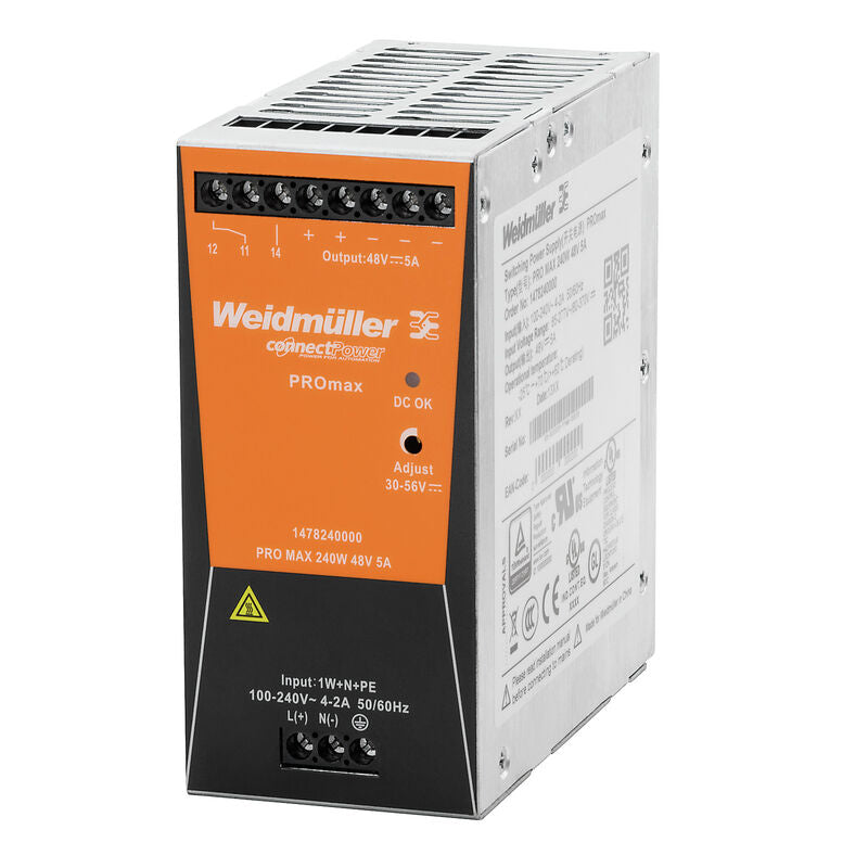 WEIDMULLER FUENTE PRO MAX 1F 100-240VAC SAL 24VDC 10A