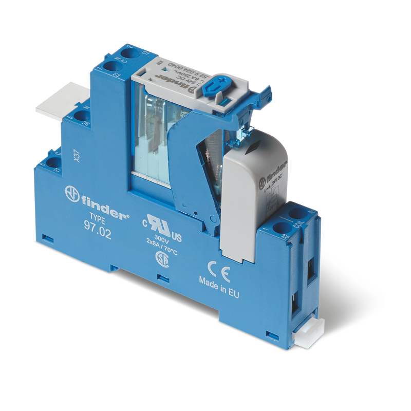 FINDER INT. MODULAR CON RELÉ (24VDC) 2CC 8A
