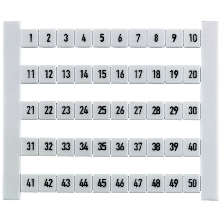 WEIDMULLER ETIQUETA PARA CLEMA DEK 6 1-50 HORIZ 50PZS