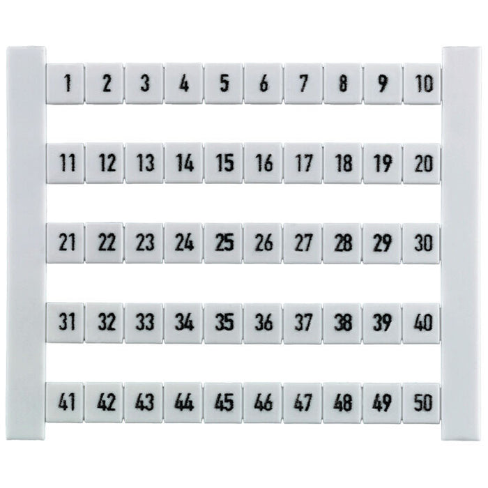 WEIDMULLER ETIQUETA PARA CLEMA DEK 6 1-50 HORIZ 50PZS