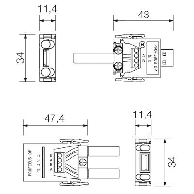 WEIDMULLER MODULO CONCEPT HDC CM BUS 2SS PBDP