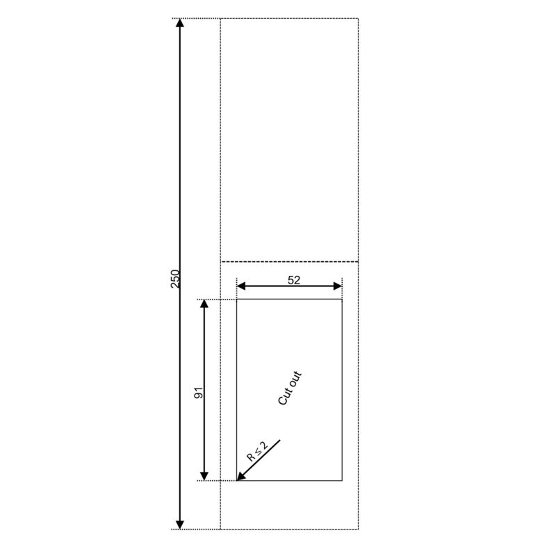 WEIDMULLER TAPA FRONTAL CON LLAVE IE-FC-SFM-KEY