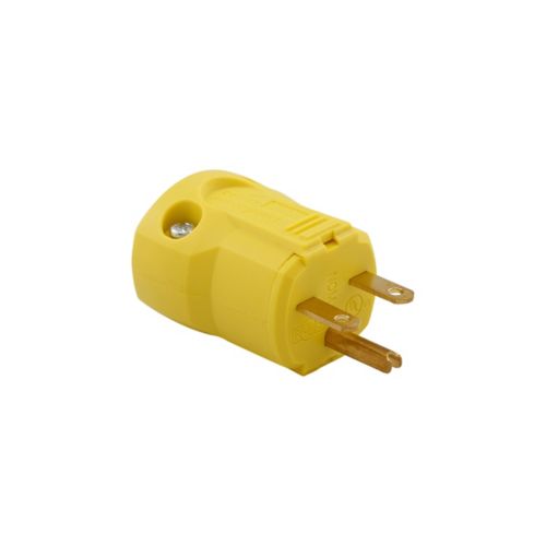 ARROW CLAVIJA 15A 250V 2P3W STR QUICKGRIP AMARILLO 6-15