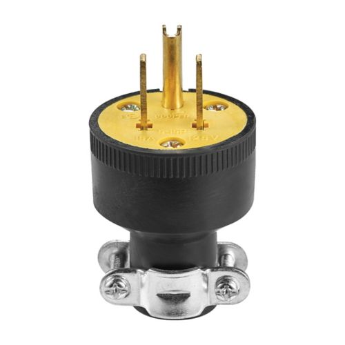 ARROW CLAVIJA DE HULE CON ABRAZADERAS 15A 125V NEG