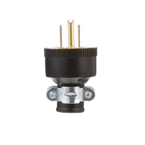 ARROW CLAVIJA DE HULE CON ABRAZADERAS 15A 125V NEG