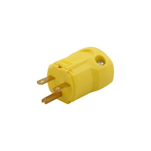 ARROW CLAVIJA 15A 250V 2P3W STR QUICKGRIP AMARILLO 6-15