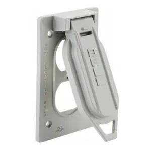 HUBBELL TAPA APA VERTICAL P/1 DUPLEX MONTAJE A CAJA