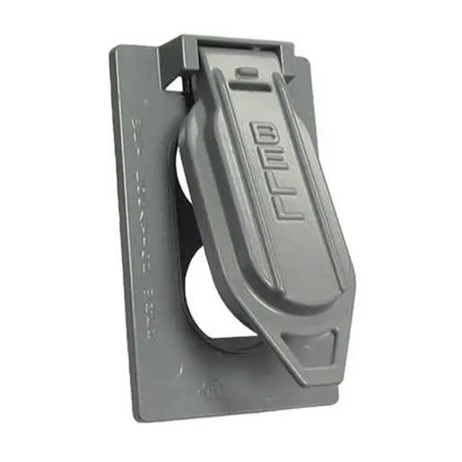 HUBBELL TAPA ALUM APA VERTICAL P/1 DUPLEX