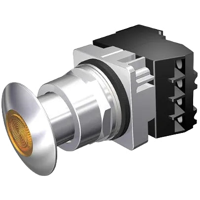 SIEMENS 30MM BOTON AMBAR ILUM SOST 1NA+1NC+LED 24VAC/DC