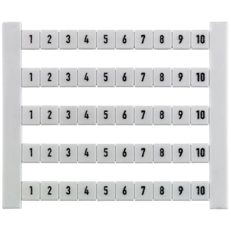 WEIDMULLER PLANILLA ETIQUETAS DEK 5 1-10 HORIZONTAL (50 etiq)