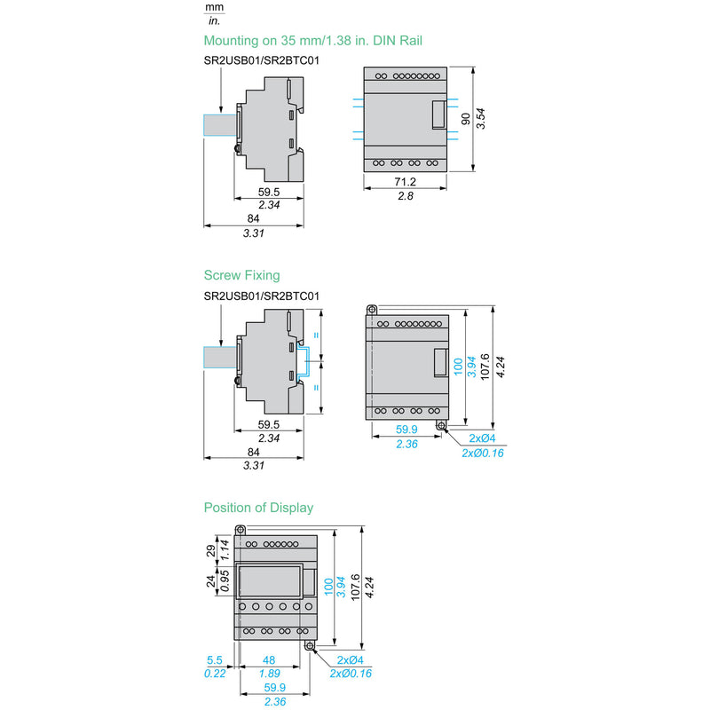 TELEMEC REL ZELIO 2 ENTRADAS 6/4 L4 RELE ALIM