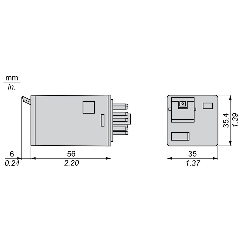 TELEMEC ZELIO RELE 10A 3NANC 24VCC 11PIN CIL